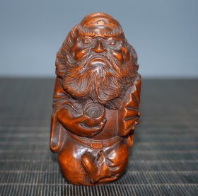 旧藏精品黄杨木钟馗手把件 收藏送礼佳品