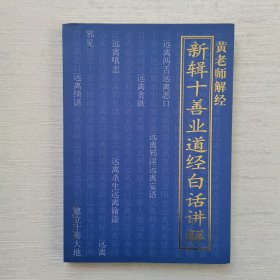 白话讲解(新辑十善业道经)内页干净