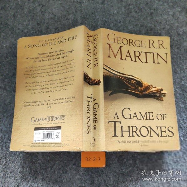 A Game of Thrones (A Song of Ice and Fire, Book 1)：冰与火之歌