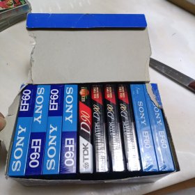磁带：SONY 空白带 未拆封(10盒)