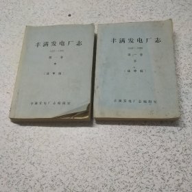 《丰满发电厂志:第1卷（中下）（送审稿）（1937－1985）》油印本（2厚册）