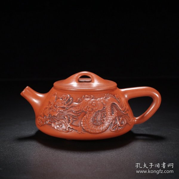 紫砂壶双龙石瓢周桂珍