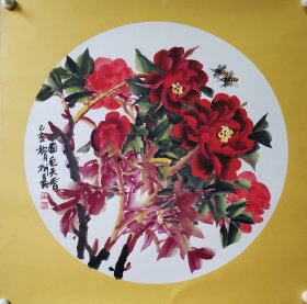 中美协会员王树嘉卡纸牡丹作品