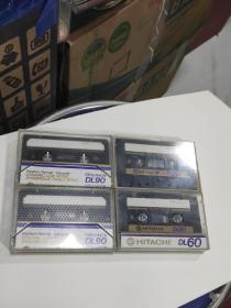 日本磁带：HITACHI.DL90两盘，DL60两盘，四盘空白带合售