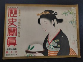 史料《历史写真》1936年2月 宋哲元司令部 何应钦居所 绥远 山西 察哈尔 意大利侵略埃塞俄比亚 陆军始观兵式 海军军缩会议 浮世绘多幅