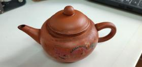紫砂  龙纹小茶壶