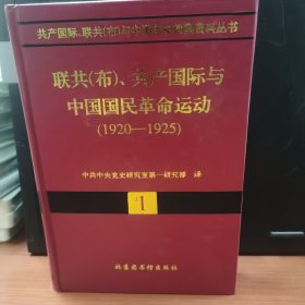 联共(布)、共产国际与中国国民革命运动(1920--1925)(一)