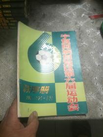 宁夏回族自治区第六届运动会秩序册，1982