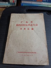 广东省第四次妇女代表大会文件汇编