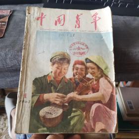 中国青年1963年1-12期合订本【其中3-4、5-6、10-11为合刊，共9本】（外品如图，内页干净，5-6雷锋专辑缺毛题，有周恩来和董必武题词，第7期有刘周朱林邓题词，整体8品左右）