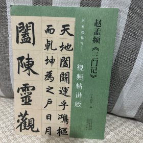 名家教你写（视频精讲版） 赵孟頫《三门记》