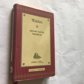 Walden  英文原版 经典文学小说  精装烫金口袋本