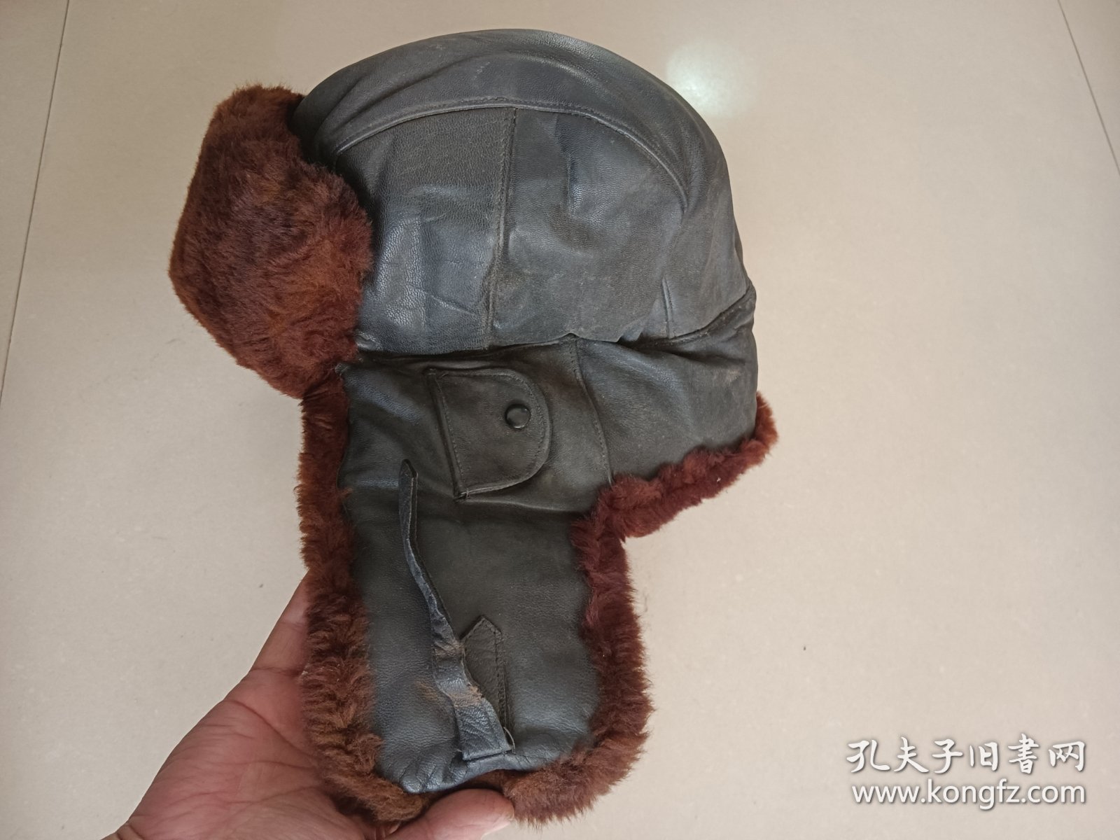 哈尔滨皮帽厂老皮帽子 要斗 私批 修 六七十年代棉帽子