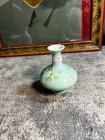 80，90年代，结晶釉小花瓶，磕