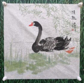 董江萍：当代女画家，1968年生于河南。先后师从著名花鸟画家徐湛，任之先生，现就读于清华美院高卉民、乔森的高研班。现为中国美协会员，中国书协一级书法师