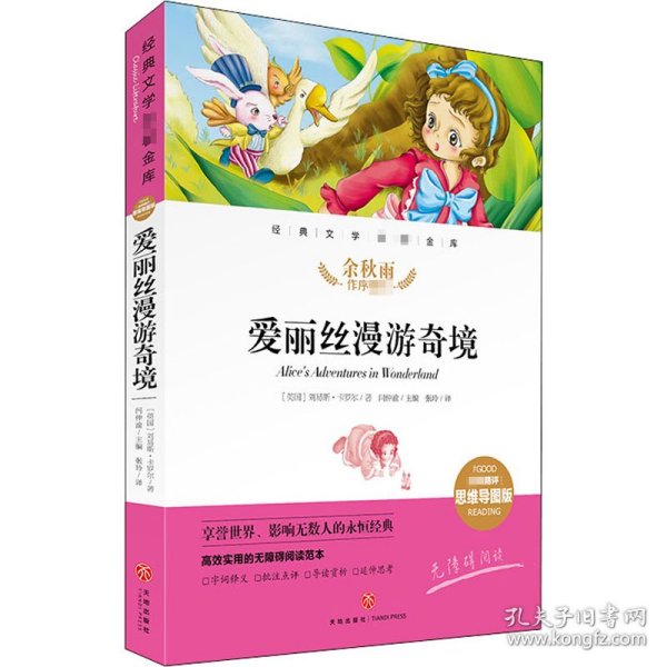 爱丽丝漫游奇境经典文学名著金库（名师精评思维导图版）