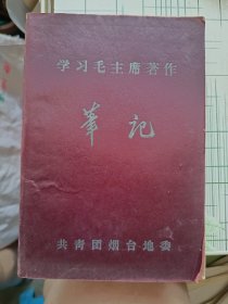 老笔记本 1963年共青团烟台地委 学习毛主席著作笔记 新未用