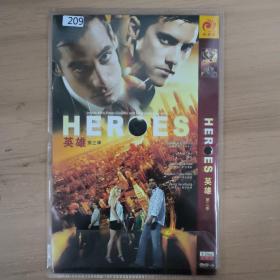 209影视光盘DVD：英雄             二张光盘 简装