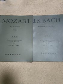 英文原版乐谱（MOZART+J.S.BACH）共2册合售