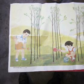 挂图，求相同加数和的乘法应用题.