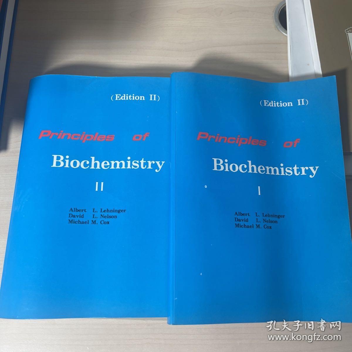 principles of biochemistry（1,2册）2本合售  生物化学原理