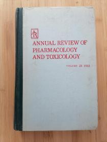 货号：张72 Annual review of pharmacology and toxicology volume 23, 1983（药理学和毒理学年鉴），精装本，著名药理学家张培棪教授藏书