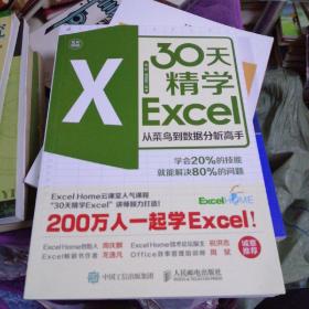 30天精学Excel从菜鸟到数据分析高手
