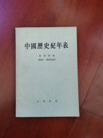 中国历史纪年表