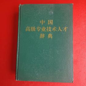 中国高级专业技术人才辞典 上