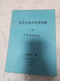 音乐作品分析谱例集 下册 大型曲式部分