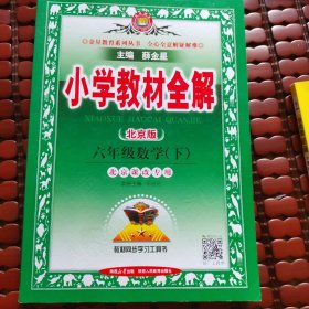 小学教材全解 六年级数学下 学而思秘六年级应用题，两册打包
