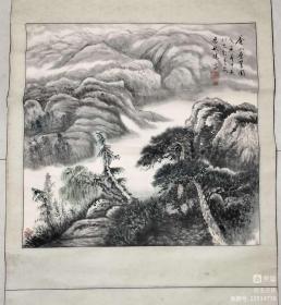 杨秋桂山水画66*68