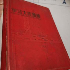 学习大庆精神  青年职工50年代日记本