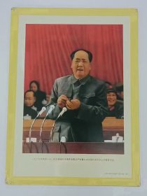 铁皮画（毛主席在九大会议讲话）