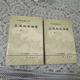 严译名著丛刊：孟德斯鸠法意 上下册合售【1136】