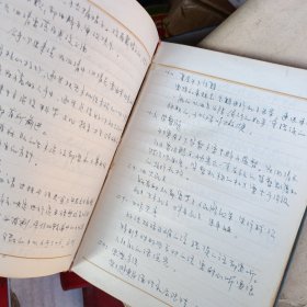 老日记本 写于1966。工作笔记