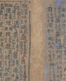 敦煌文献 法藏P2014大唐刊谬补缺切韵一部。存9页，正背皆有。共18页。每页大小21*30~51.5*28.52厘米。宣纸艺术微喷复制