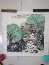 赵准旺 ~ （春水野秀图）已酉年作 已装裱镜心 67x67厘米【此画本人无能力鉴定请自鉴购买不退换】