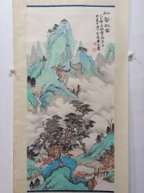 黄山寿山水画立轴