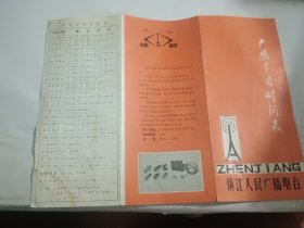 镇江人民广播电台 广播节目时间表（1984年4月20起实行）
