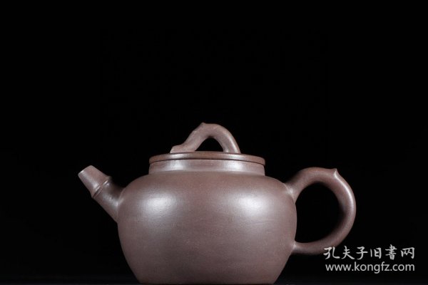圆执紫砂壶紫砂紫砂壶款识：邵旭茂 清代高 10.2×17.3cm