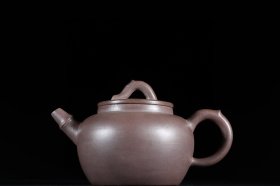 圆执紫砂壶紫砂紫砂壶款识：邵旭茂 清代高 10.2×17.3cm