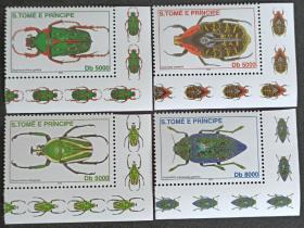 圣多美和普林西比昆虫甲虫邮票