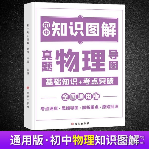 图解初中基础知识大全物理重难点手册全套训练及考点突破初中生初一初三复习资料教辅知识点知识清单资料包知识集锦基础知识手册