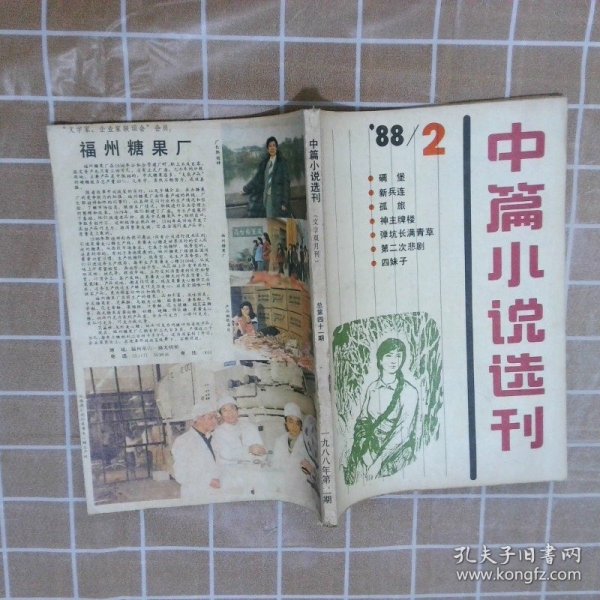 中篇小说选刊  1988  2