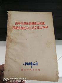 高举毛泽东思想伟大旗帜，积极参加社会主义文化大革命