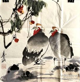 秦华国画小品花鸟388