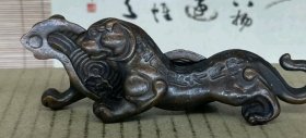 虎符阳陵兵符信物铜合金现代微雕艺术品摆件虎符兵器