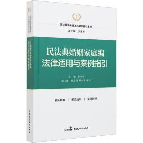 民法典婚姻家庭编法律适用与案例指引 法律实务 作者 新华正版