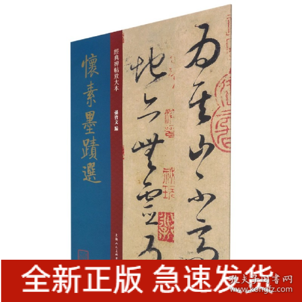 怀素墨迹选 唐代 草书 成人字帖 经典碑帖放大本